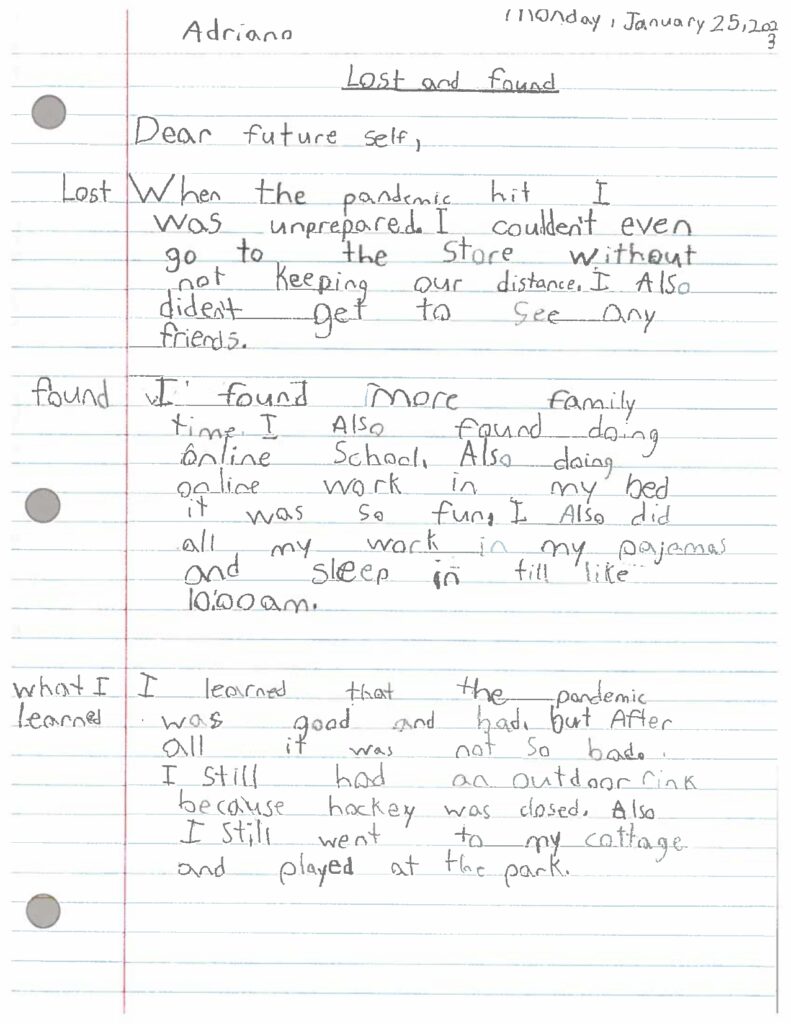 Adriano, age 11, Ontario