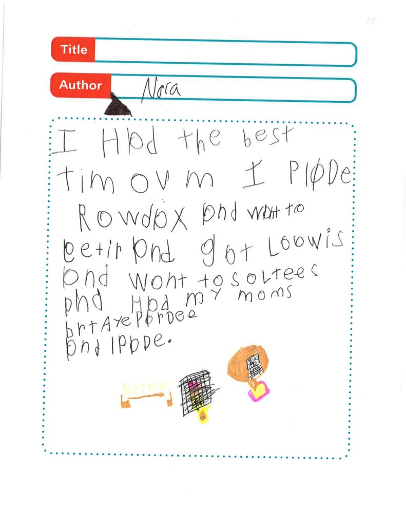 Nola, age 9, Nova Scotia